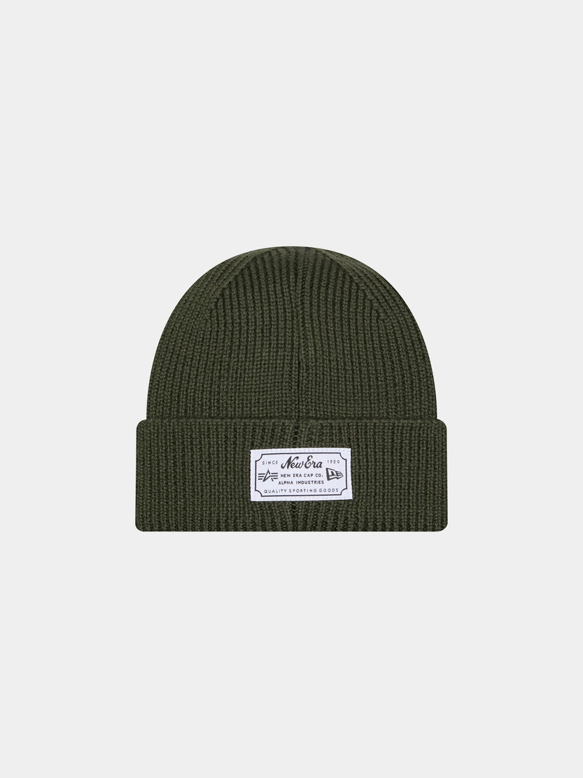 NEW YORK KNICKS X ALPHA X NEW ERA SHORT CUFF BEANIE ACCESSORY Alpha Industries 