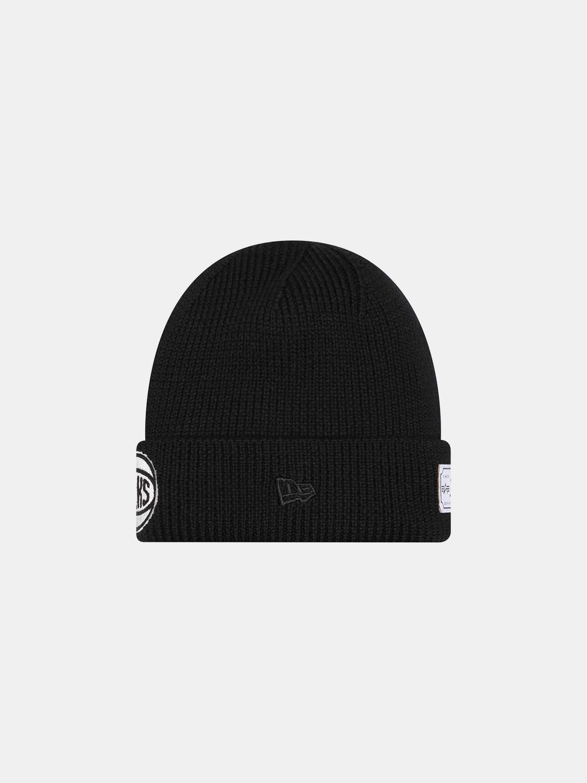 NEW YORK KNICKS X ALPHA X NEW ERA SHORT CUFF BEANIE ACCESSORY Alpha Industries 