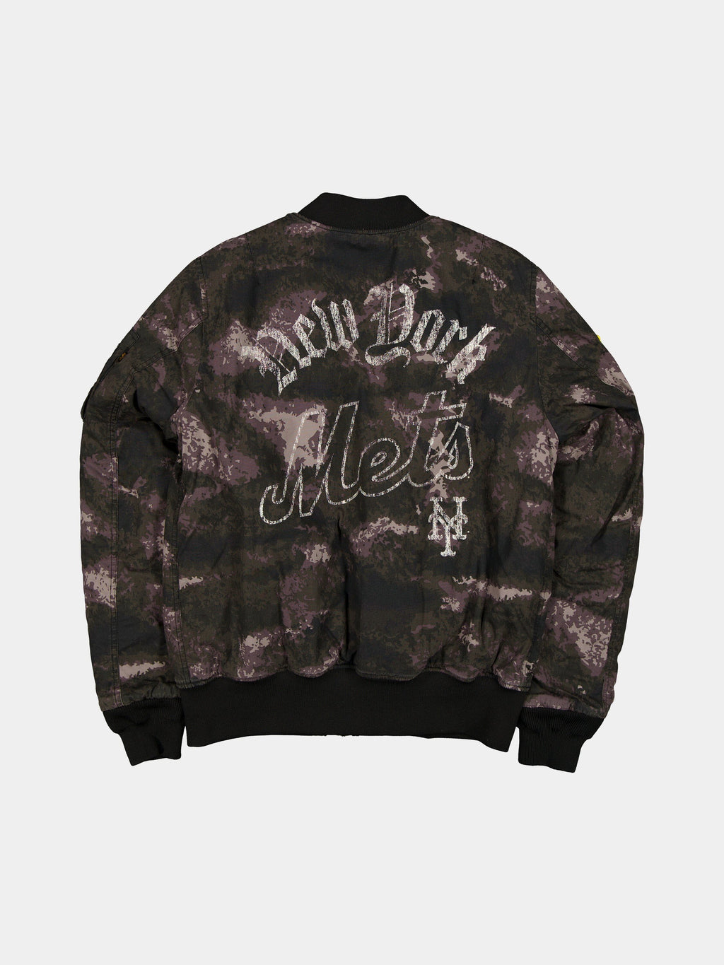 NEW YORK METS X ALPHA X NEW ERA MA-1 BOMBER JACKET (BLACK CAMO) OUTERWEAR Alpha Industries 
