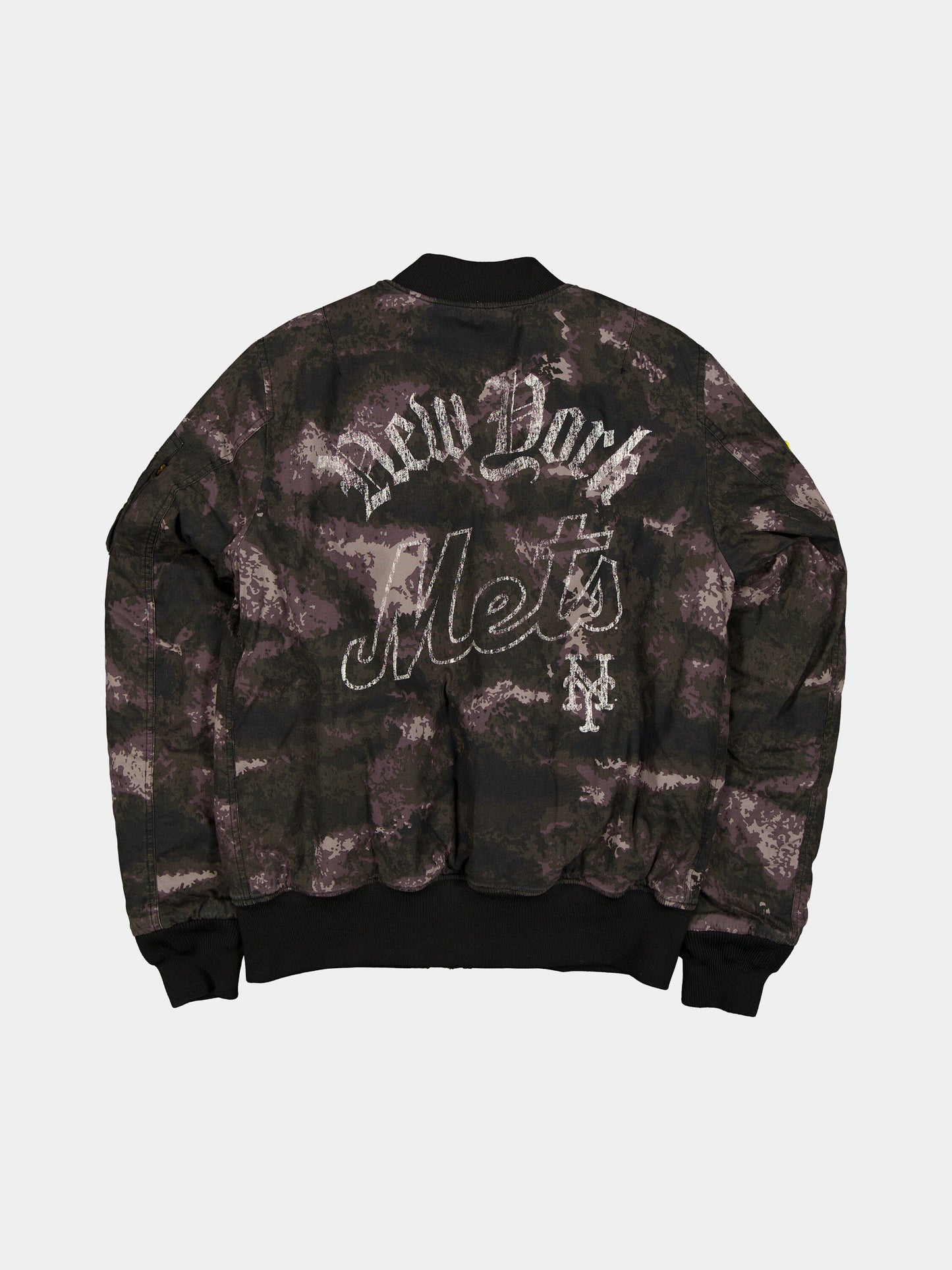 NEW YORK METS X ALPHA X NEW ERA MA-1 BOMBER JACKET (BLACK CAMO) OUTERWEAR Alpha Industries 