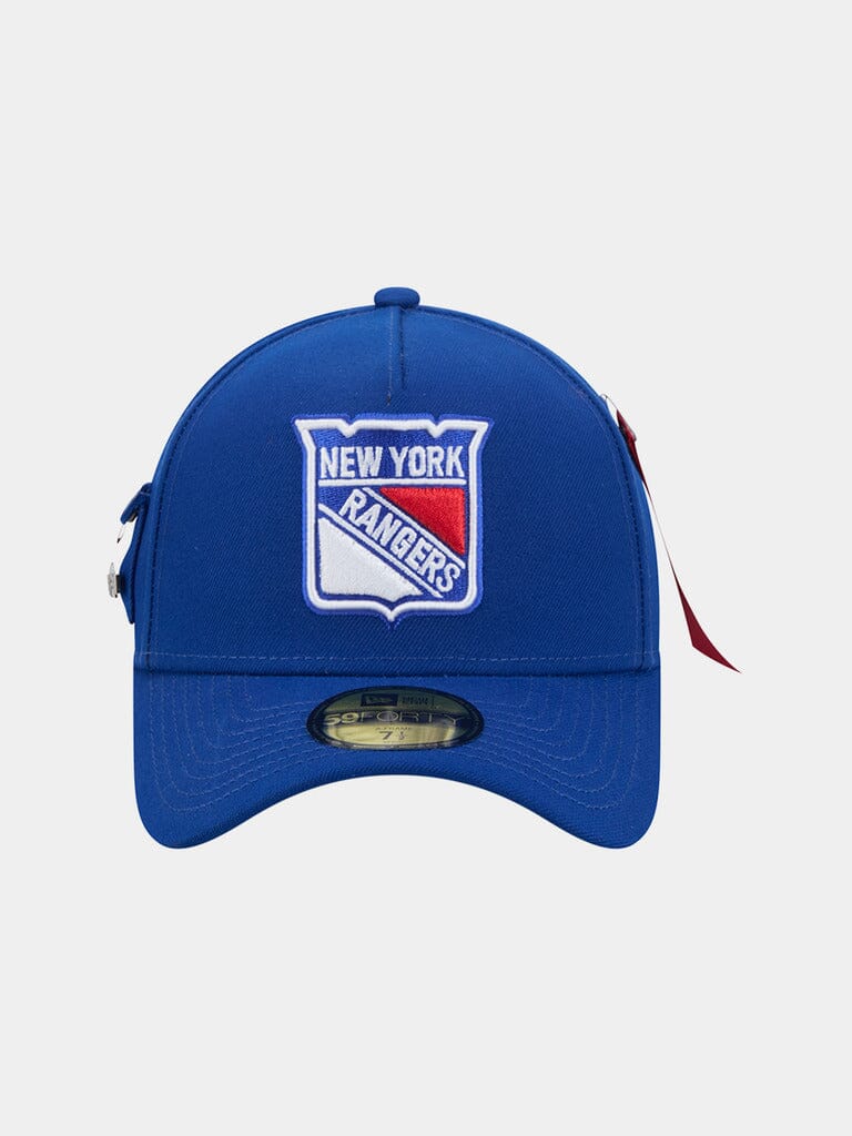 NEW YORK RANGERS X ALPHA X NEW ERA 59FORTY A-FRAME CAP ACCESSORY Alpha Industries LIGHT ROYAL 6 7/8 