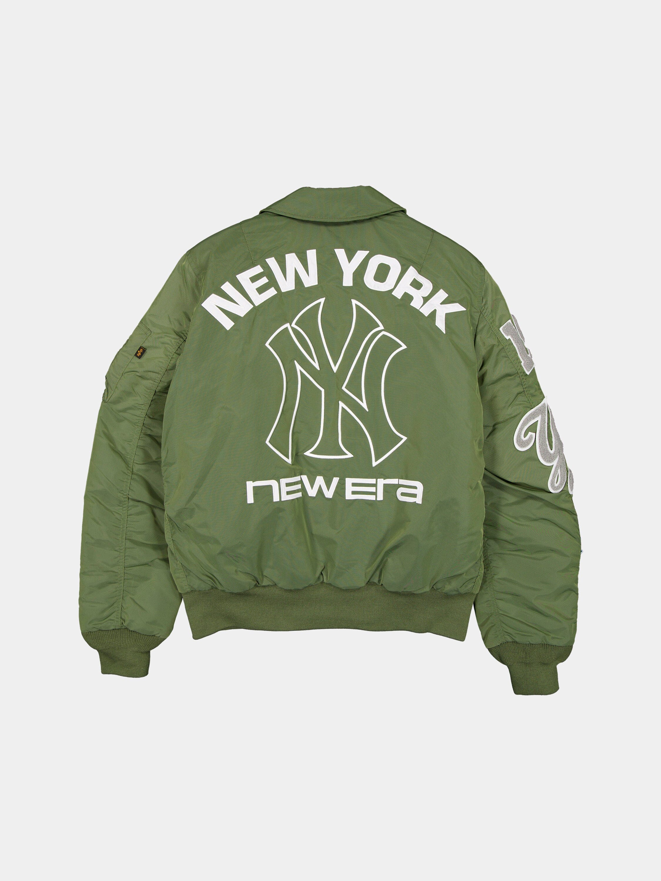 NEW YORK YANKEES X ALPHA X NEW ERA MA-1 COLLARED BOMBER JACKET (GREEN) OUTERWEAR Alpha Industries 