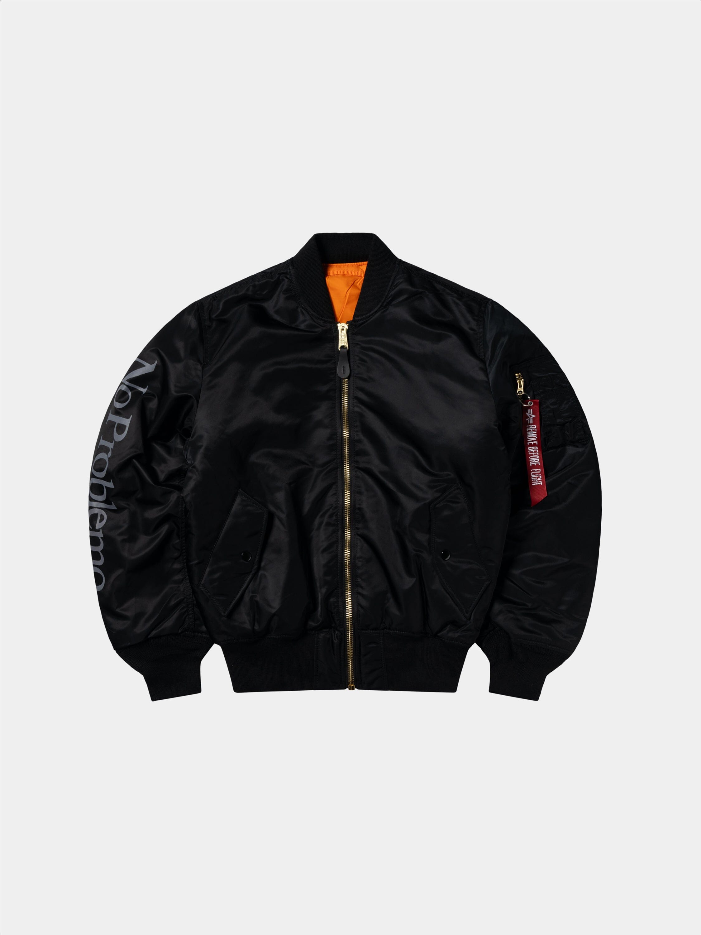 NO PROBLEMO X ALPHA NO WAR MA-1 OUTERWEAR Alpha Industries 