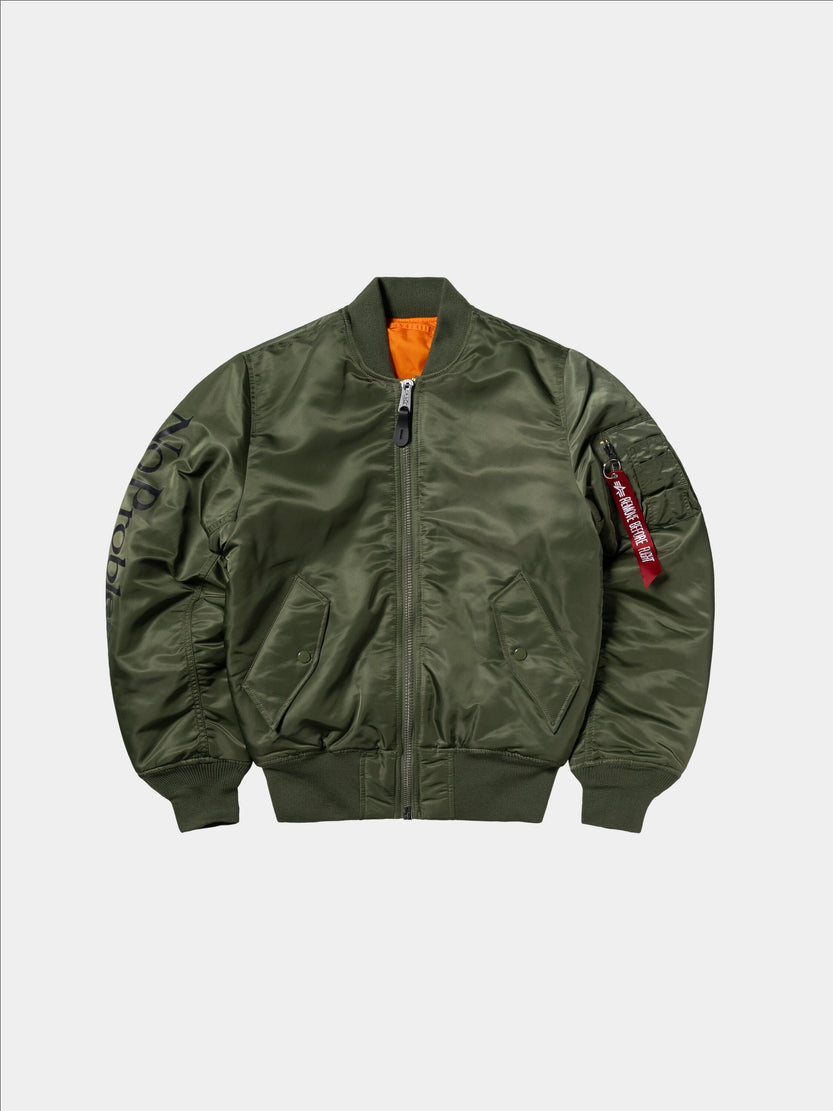 NO PROBLEMO X ALPHA NO WAR MA-1 OUTERWEAR Alpha Industries 