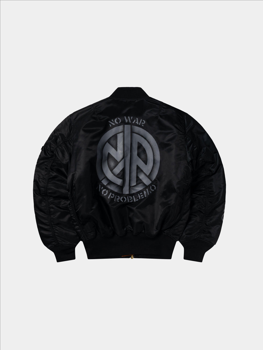 NO PROBLEMO X ALPHA NO WAR MA-1 OUTERWEAR Alpha Industries BLACK XS 