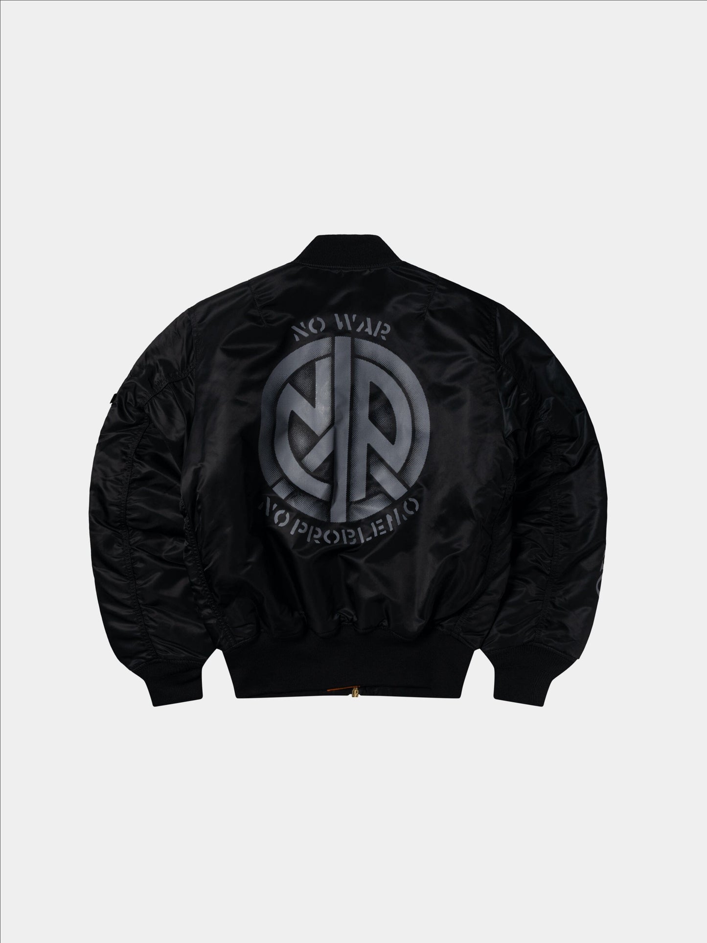 NO PROBLEMO X ALPHA NO WAR MA-1 OUTERWEAR Alpha Industries BLACK XS 