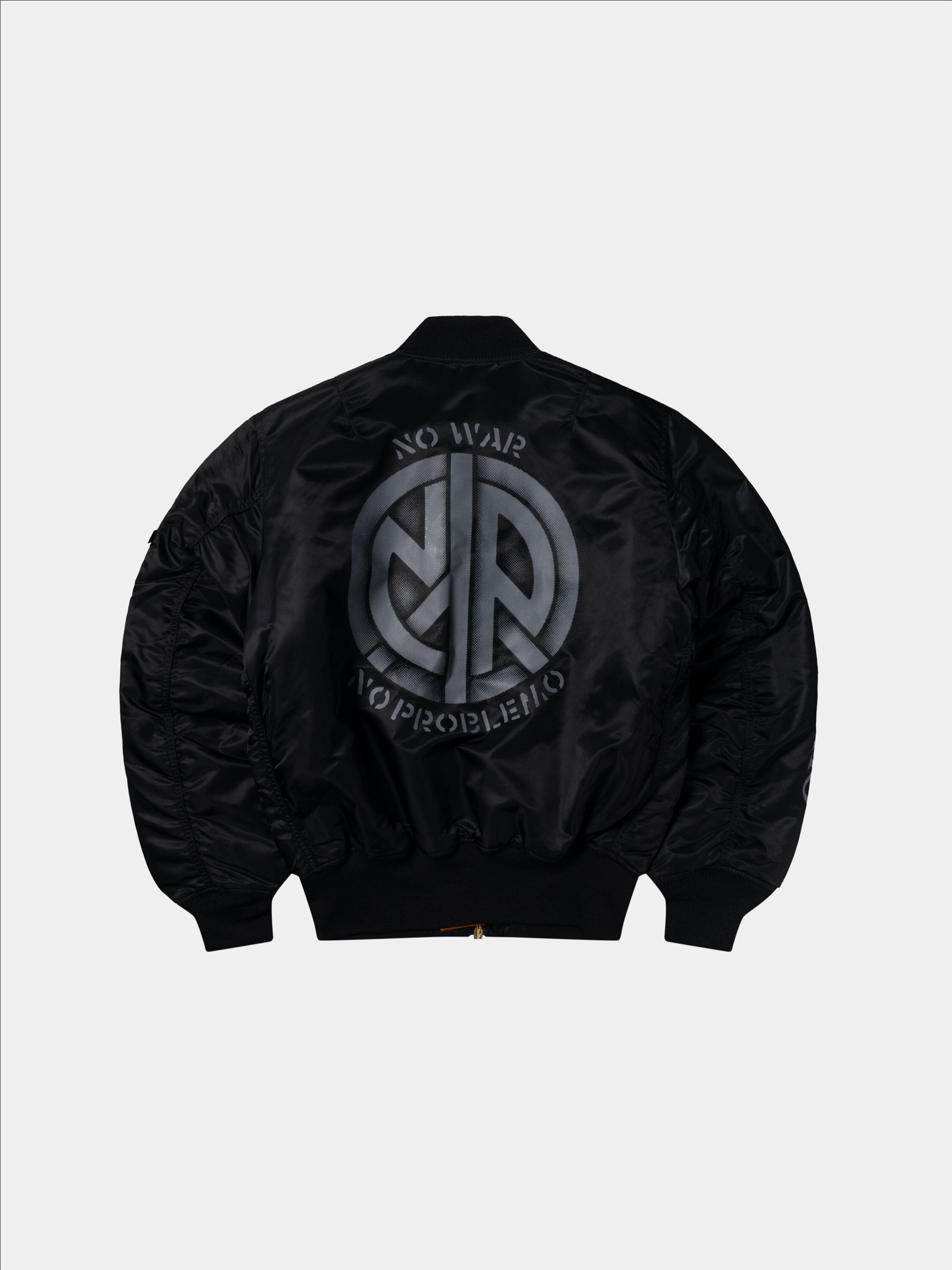 NO PROBLEMO X ALPHA NO WAR MA-1 OUTERWEAR Alpha Industries BLACK XS 