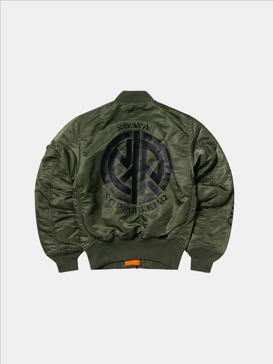 NO PROBLEMO X ALPHA NO WAR MA-1 OUTERWEAR Alpha Industries SAGE XS 