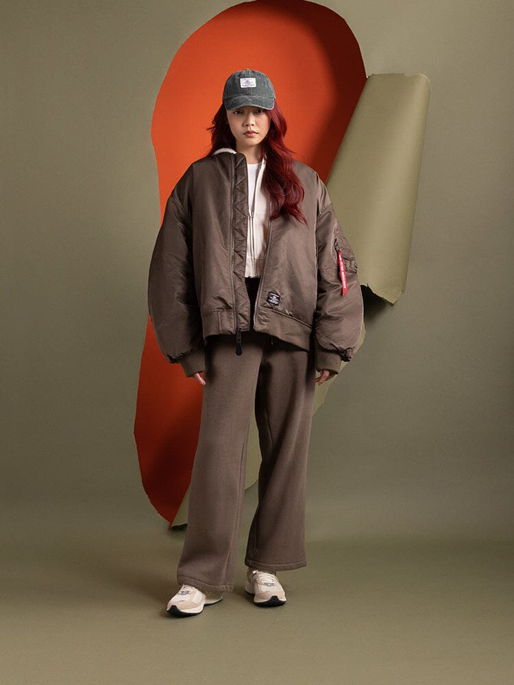 Women's Oversized MA-1 Mod Bomber Jacket | Alpha Industries