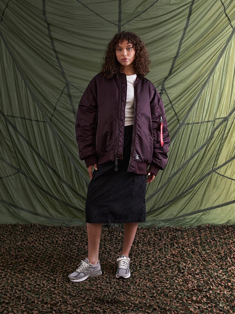 OVERSIZED MA-1 MOD BOMBER JACKET W OUTERWEAR Alpha Industries 
