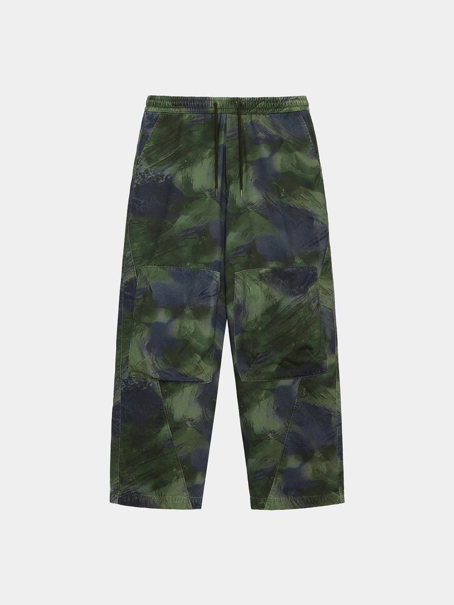 OVERSIZED WASHED PANT BOTTOM Alpha Industries OLIVE RD CAMO XS 