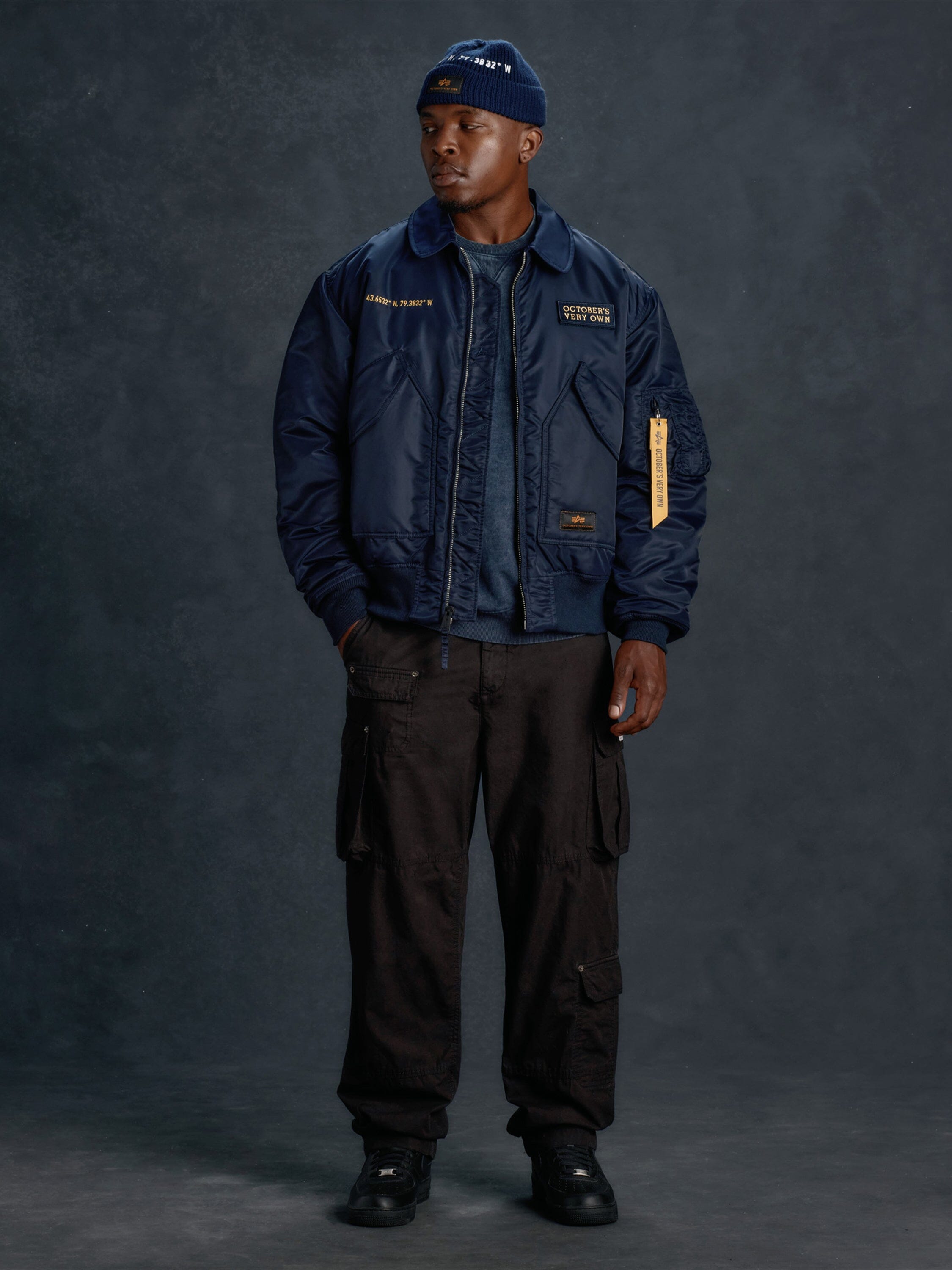 OVO x ALPHA CWU 45/P BOMBER JACKET COLLAB Alpha Industries 
