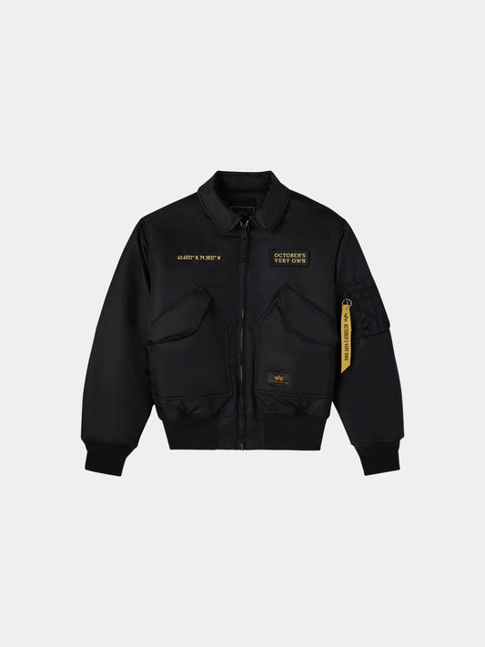 OVO x ALPHA CWU 45/P BOMBER JACKET COLLAB Alpha Industries BLACK XS 