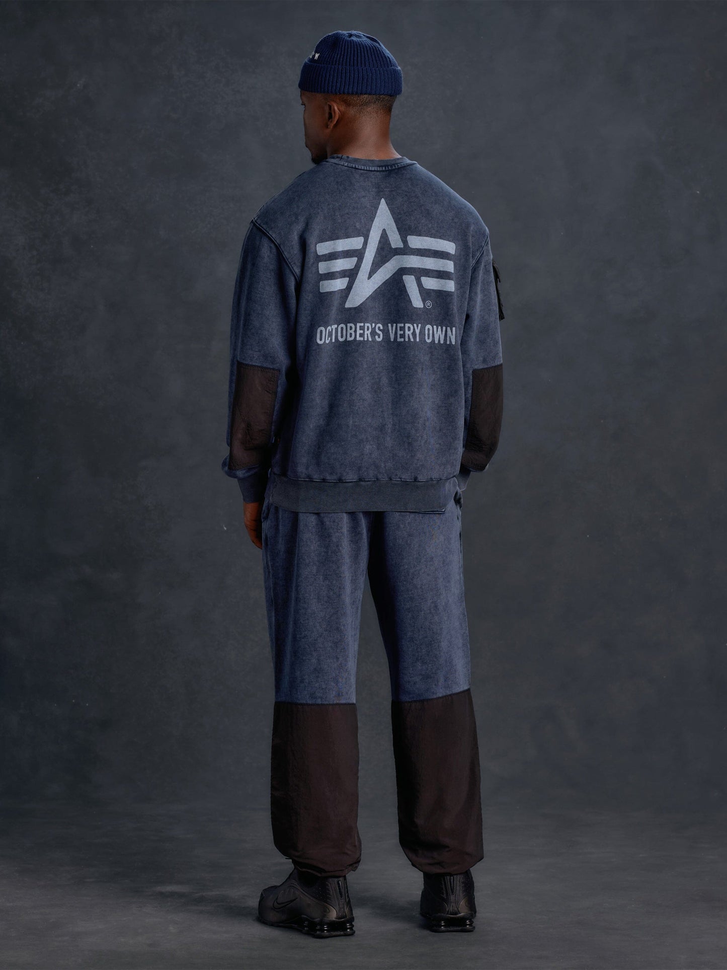 OVO X ALPHA GARMENT DYE CREWNECK COLLAB Alpha Industries 