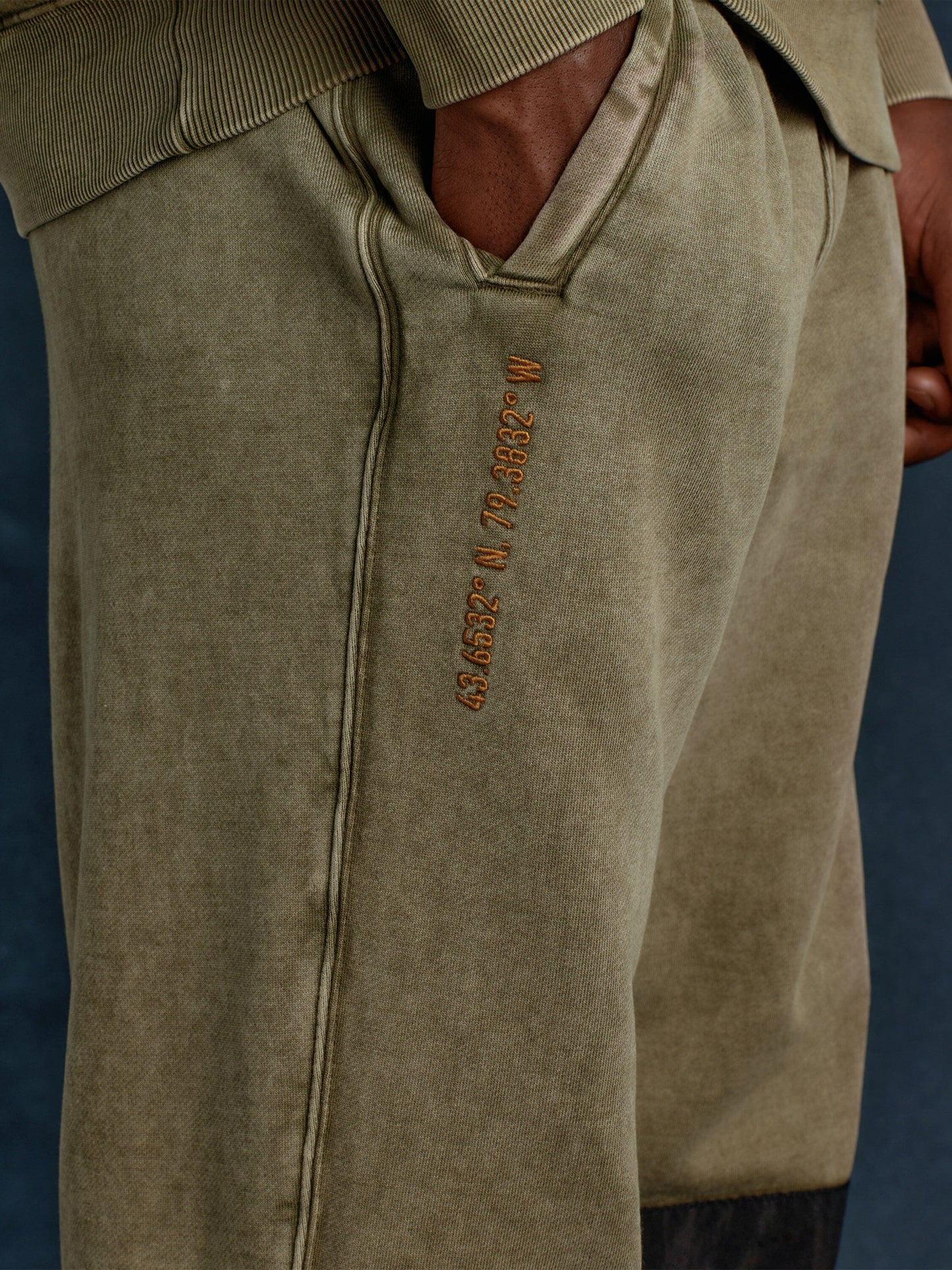 OVO X ALPHA GARMENT DYE FLEECE PANTS COLLAB Alpha Industries 