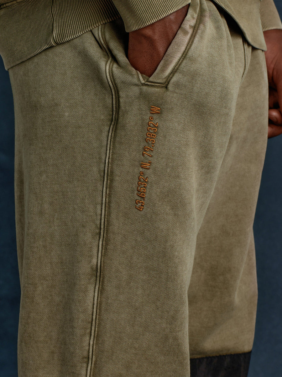 OVO X ALPHA GARMENT DYE FLEECE PANTS COLLAB Alpha Industries 