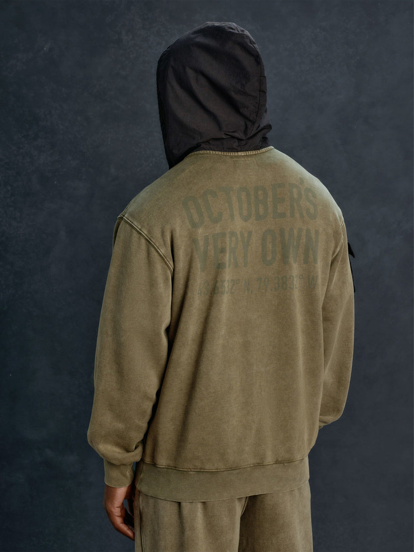 OVO X ALPHA GARMENT DYE HOODIE COLLAB Alpha Industries 