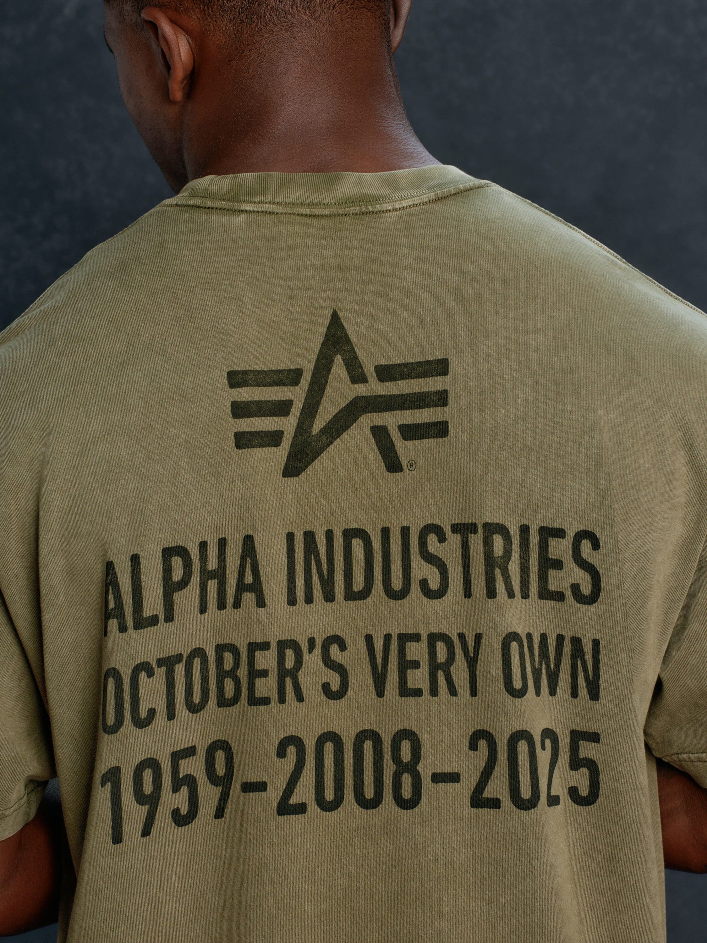 OVO X Alpha Garment Dye T-Shirt | Alpha Industries