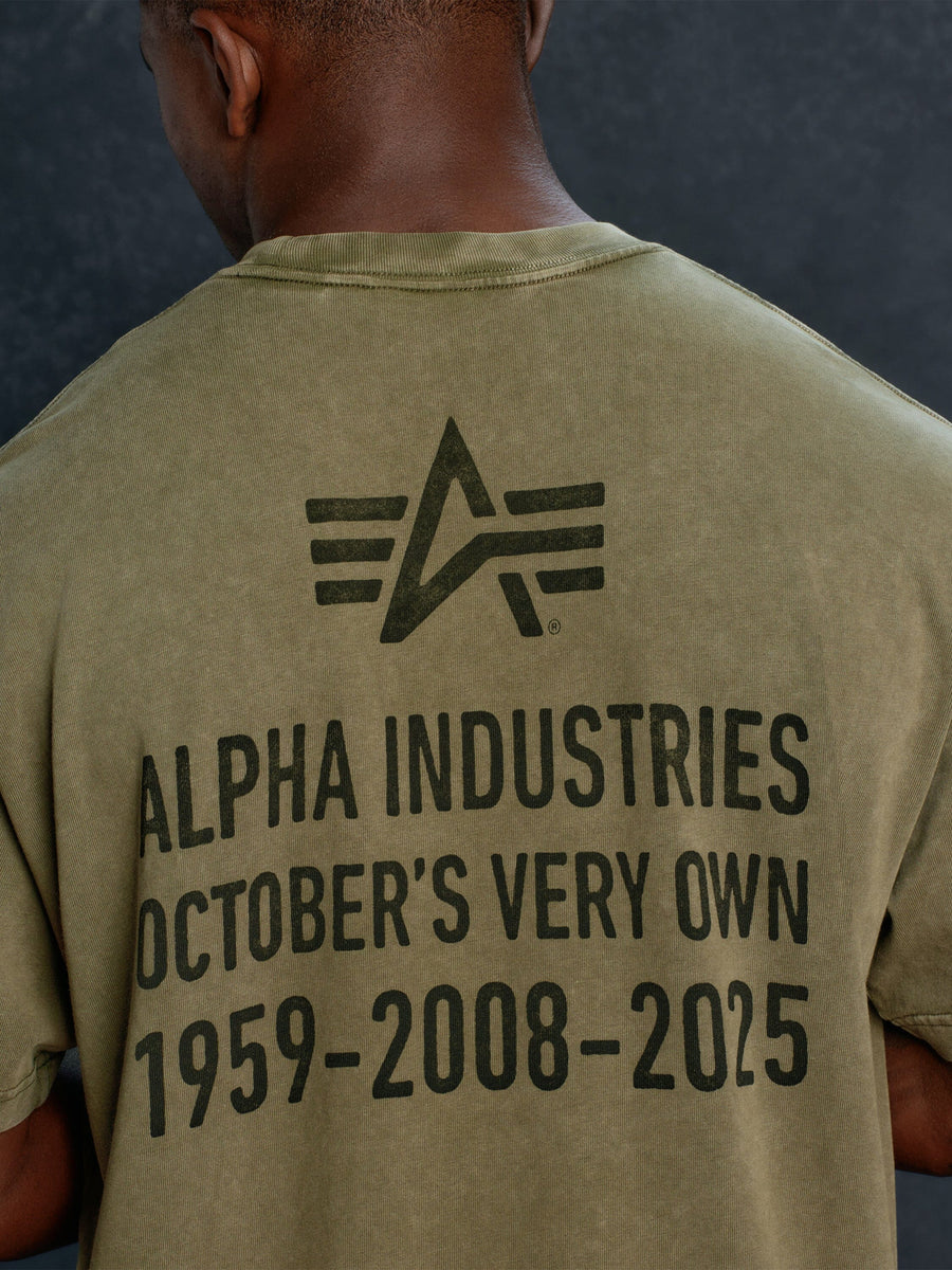 OVO X ALPHA GARMENT DYE T-SHIRT COLLAB Alpha Industries 