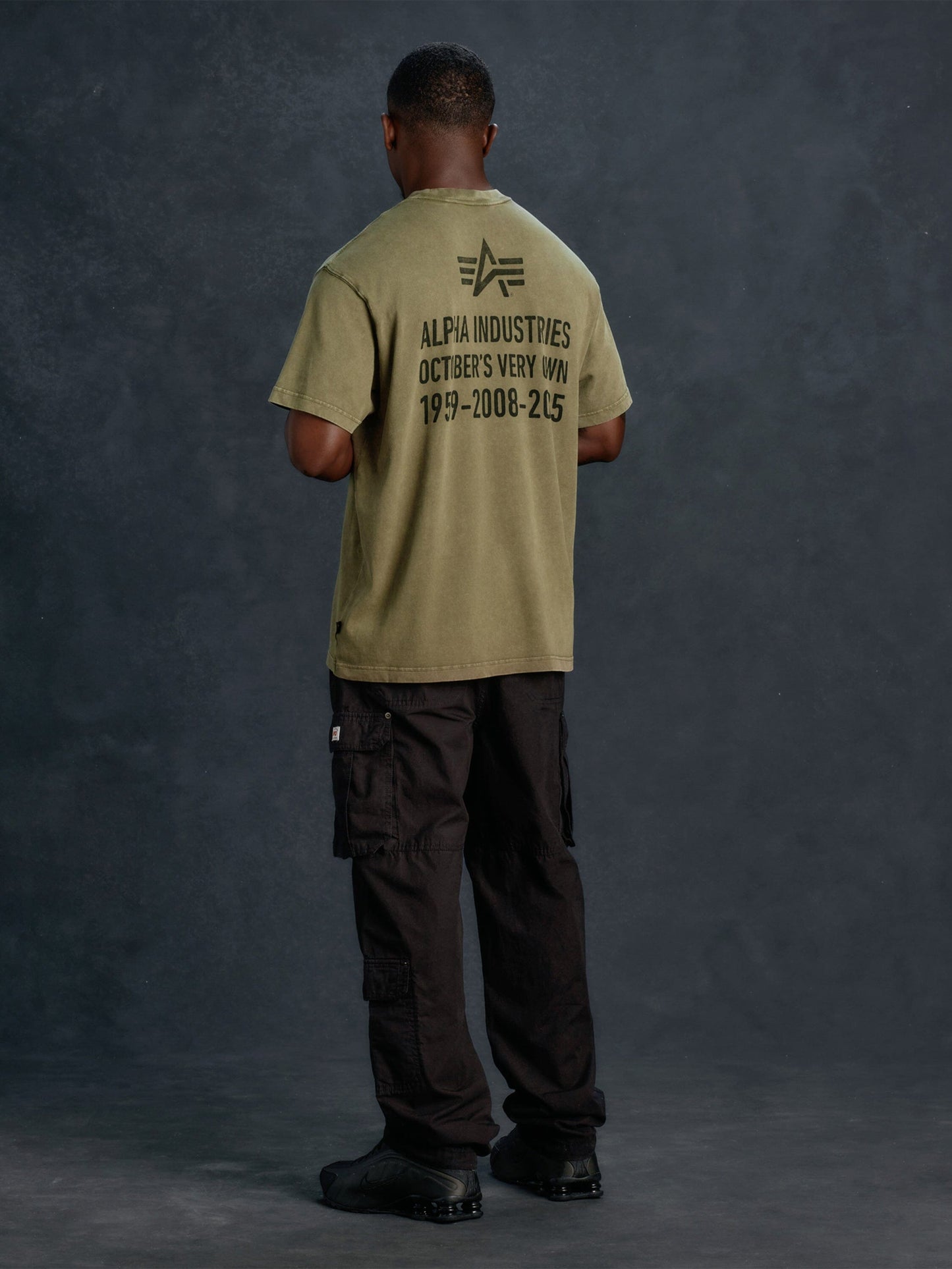 OVO X ALPHA GARMENT DYE T-SHIRT COLLAB Alpha Industries 