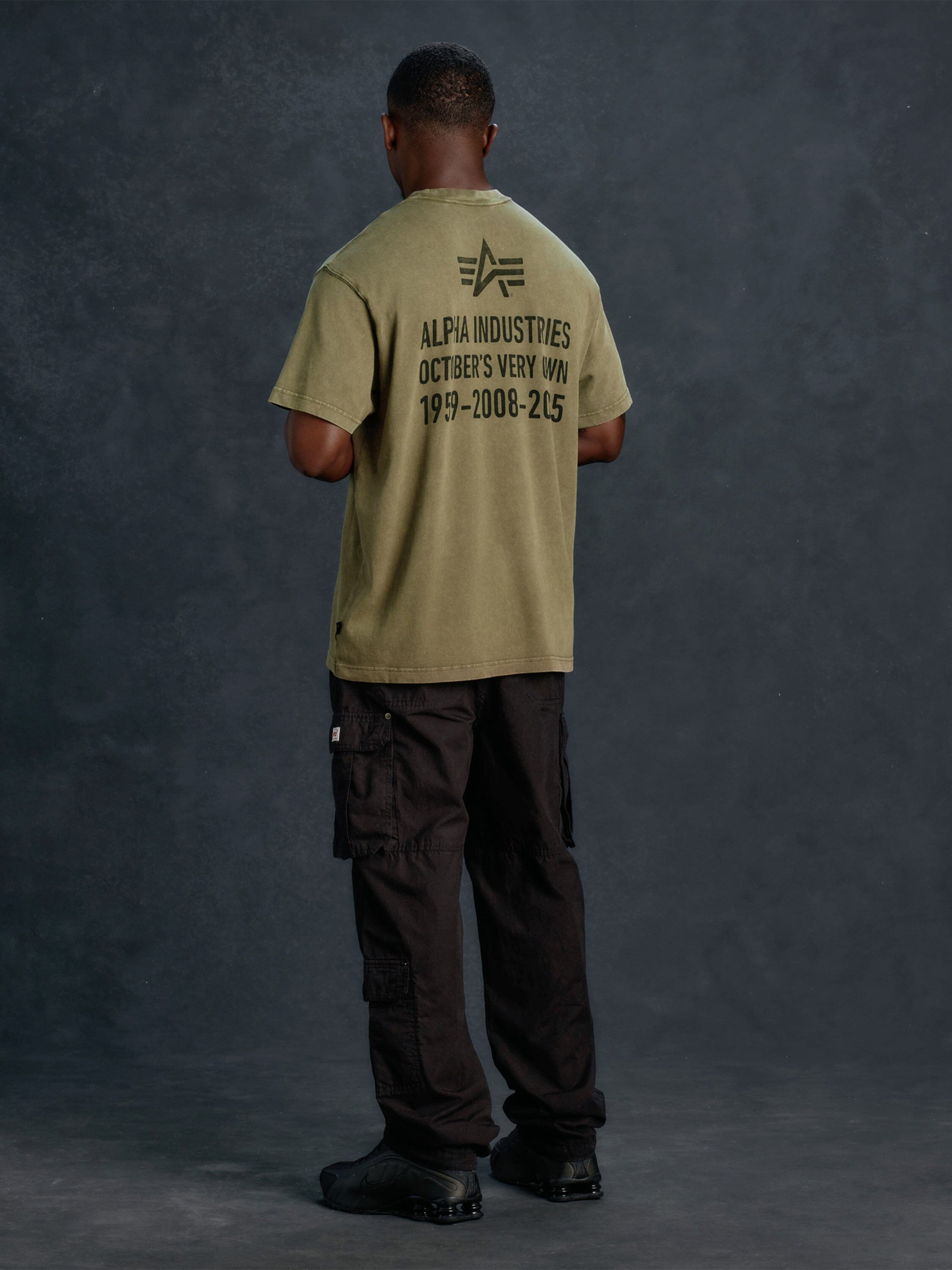 OVO X ALPHA GARMENT DYE T-SHIRT COLLAB Alpha Industries 