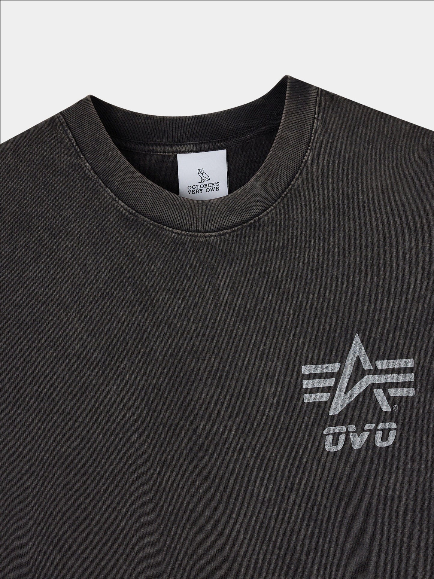 OVO X ALPHA GARMENT DYE T-SHIRT COLLAB Alpha Industries 