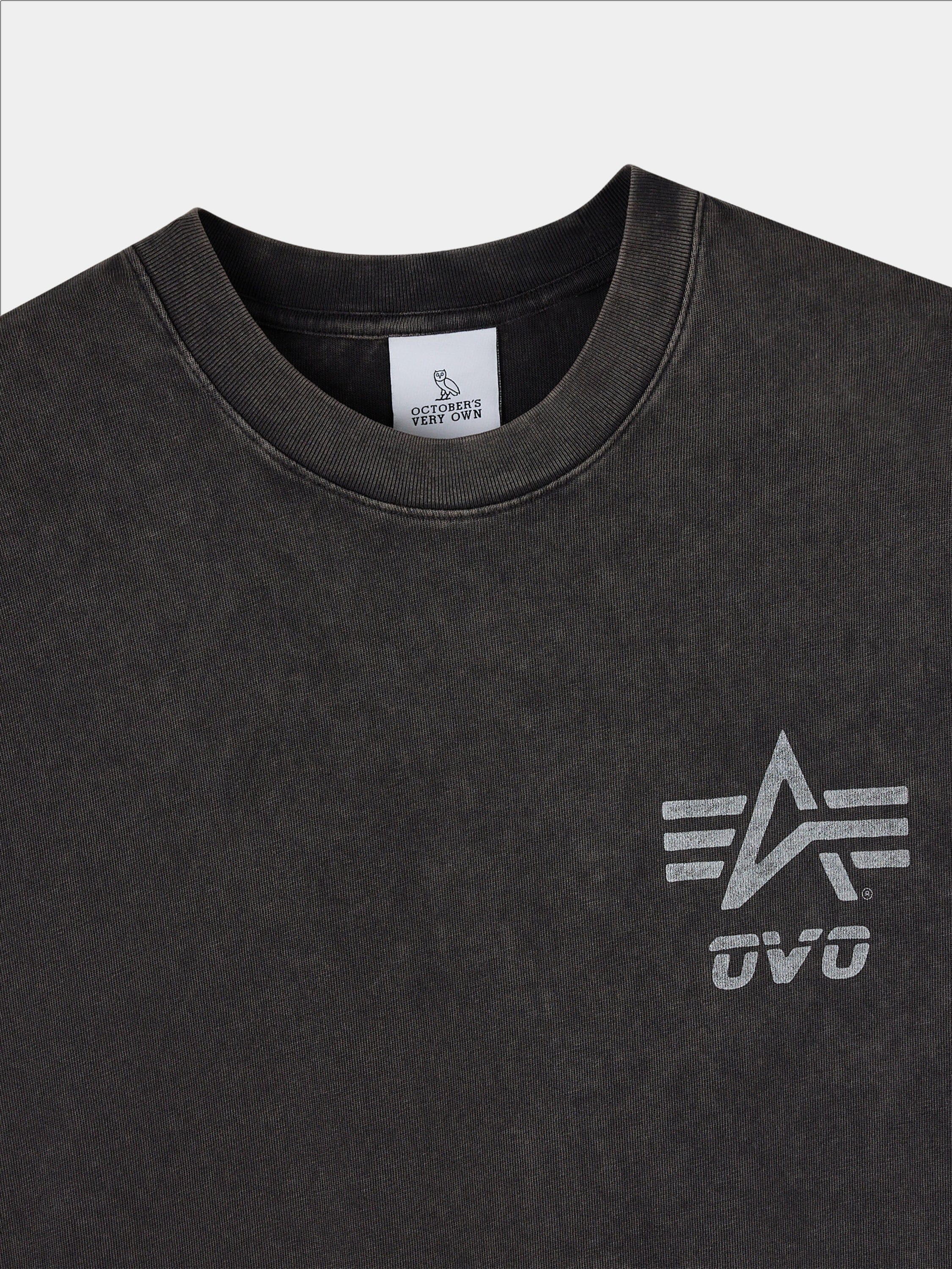 OVO X ALPHA GARMENT DYE T-SHIRT COLLAB Alpha Industries 