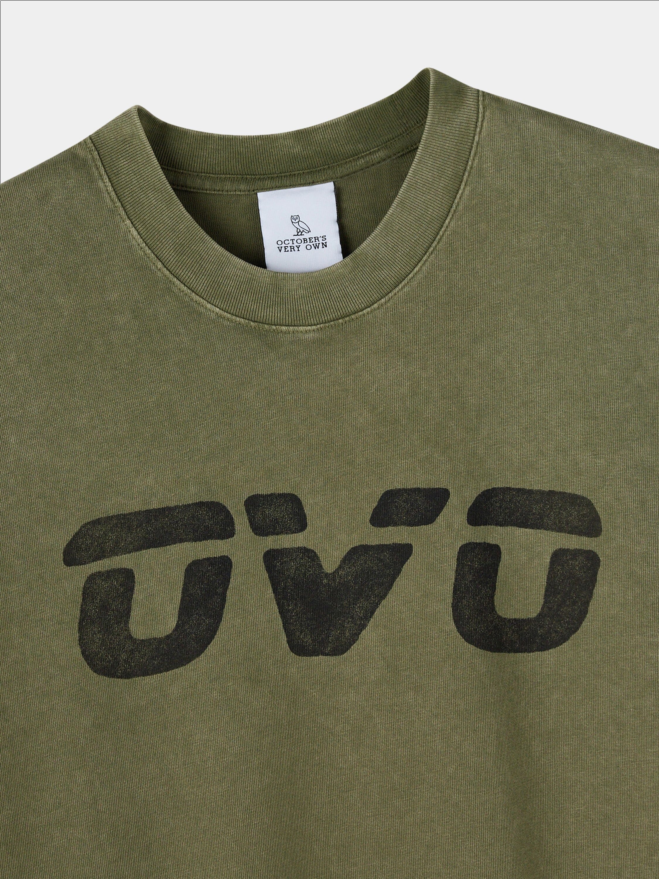 OVO X Alpha Garment Dye T-Shirt | Alpha Industries