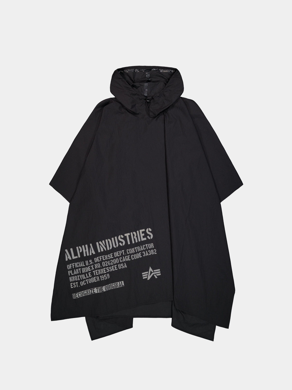 PACKABLE RAIN CAPE UTILITY GERMANY BLACK ONE SIZE 