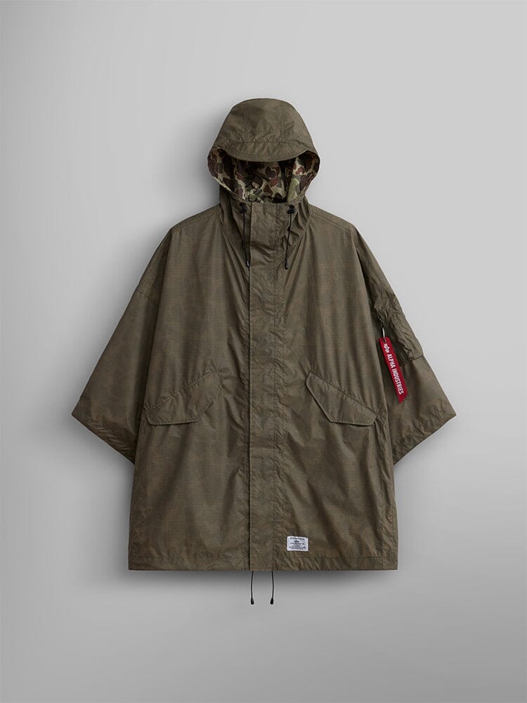 PACKAWAY PONCHO OUTERWEAR Alpha Industries OG-107 GREEN O/S 