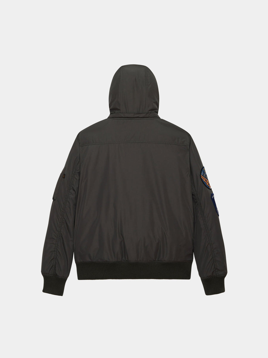 PATCHED HOODED RIB FLIGHT JACKET OUTERWEAR Alpha Industries 