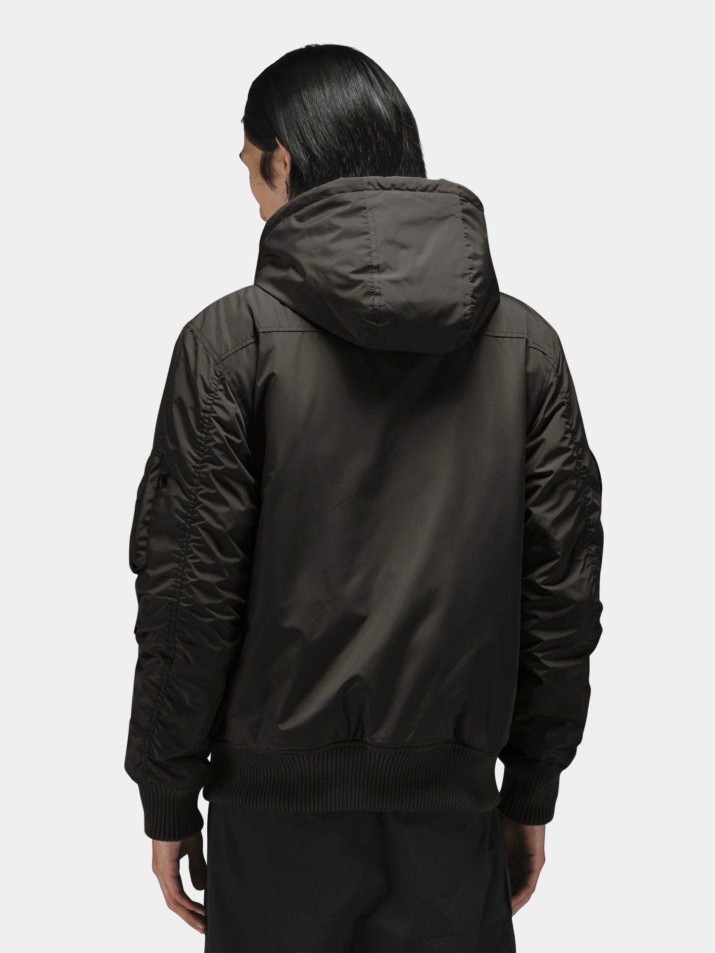 PATCHED HOODED RIB FLIGHT JACKET OUTERWEAR Alpha Industries 