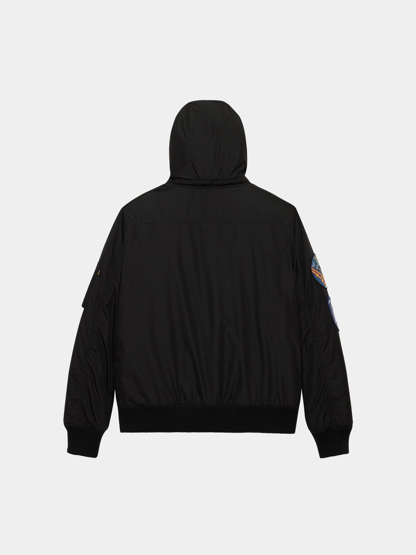 PATCHED HOODED RIB FLIGHT JACKET OUTERWEAR Alpha Industries 