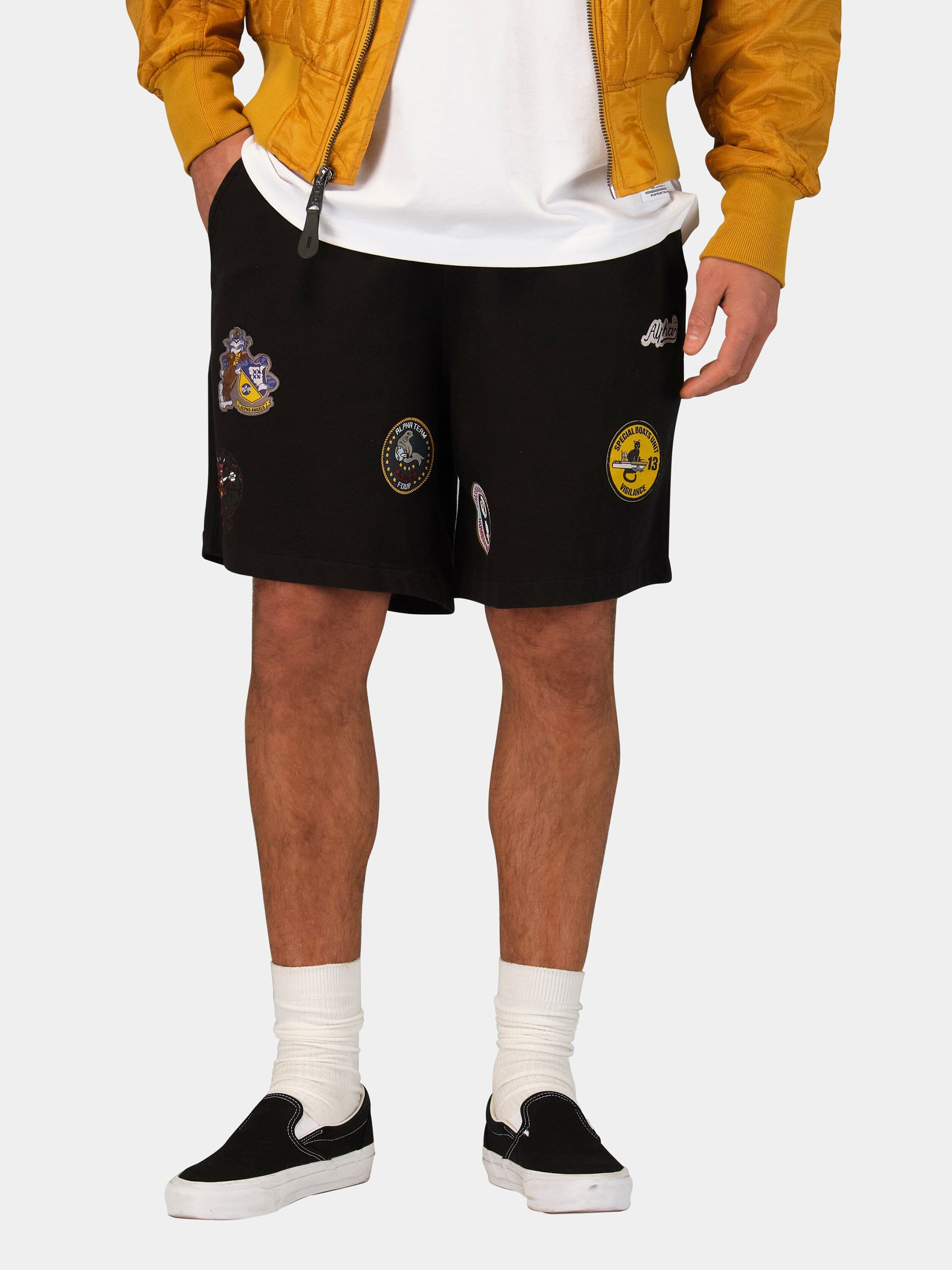 PATCHED JERSEY SHORT BOTTOMS Alpha Industries 