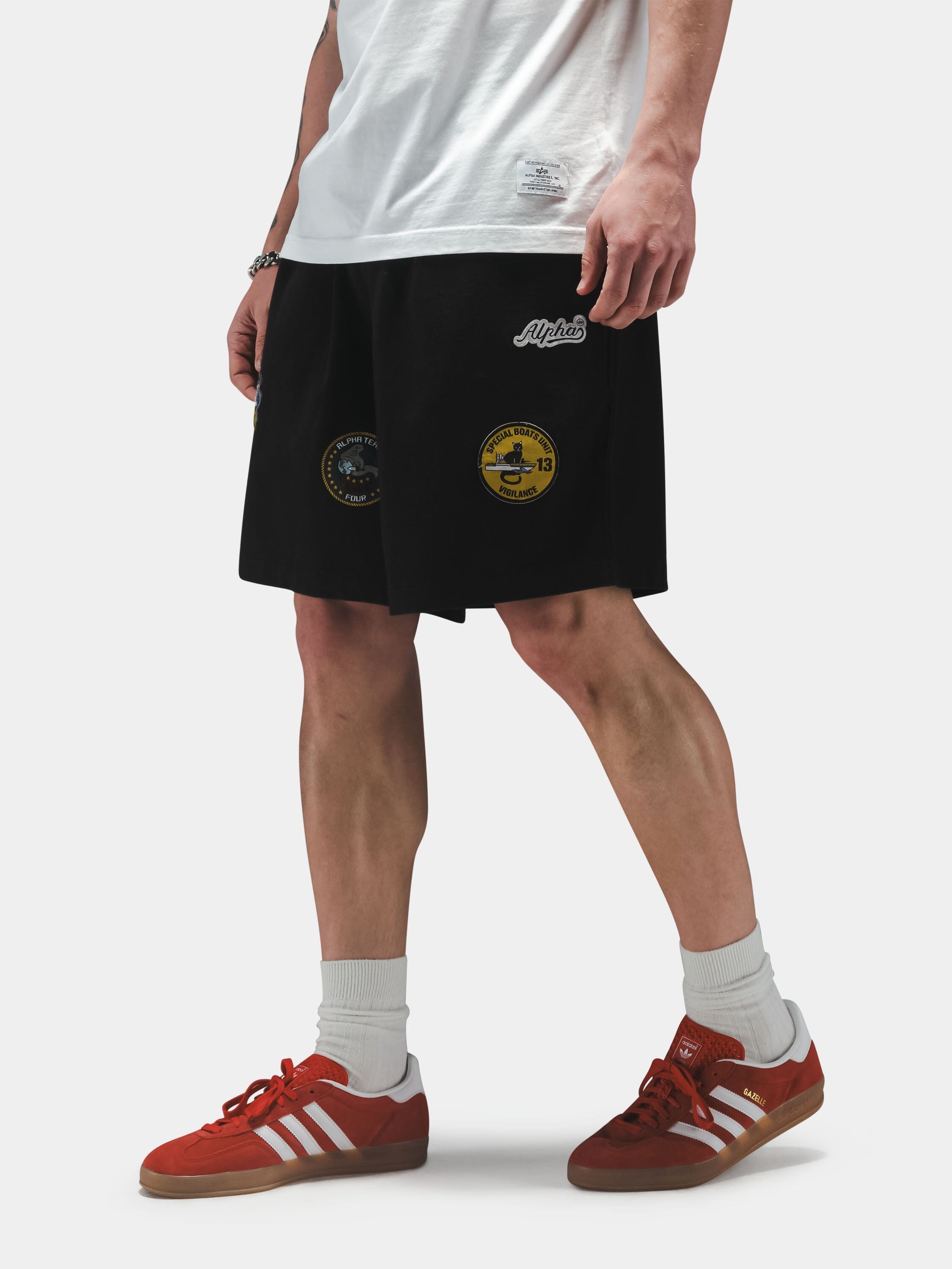PATCHED JERSEY SHORT BOTTOMS Alpha Industries 