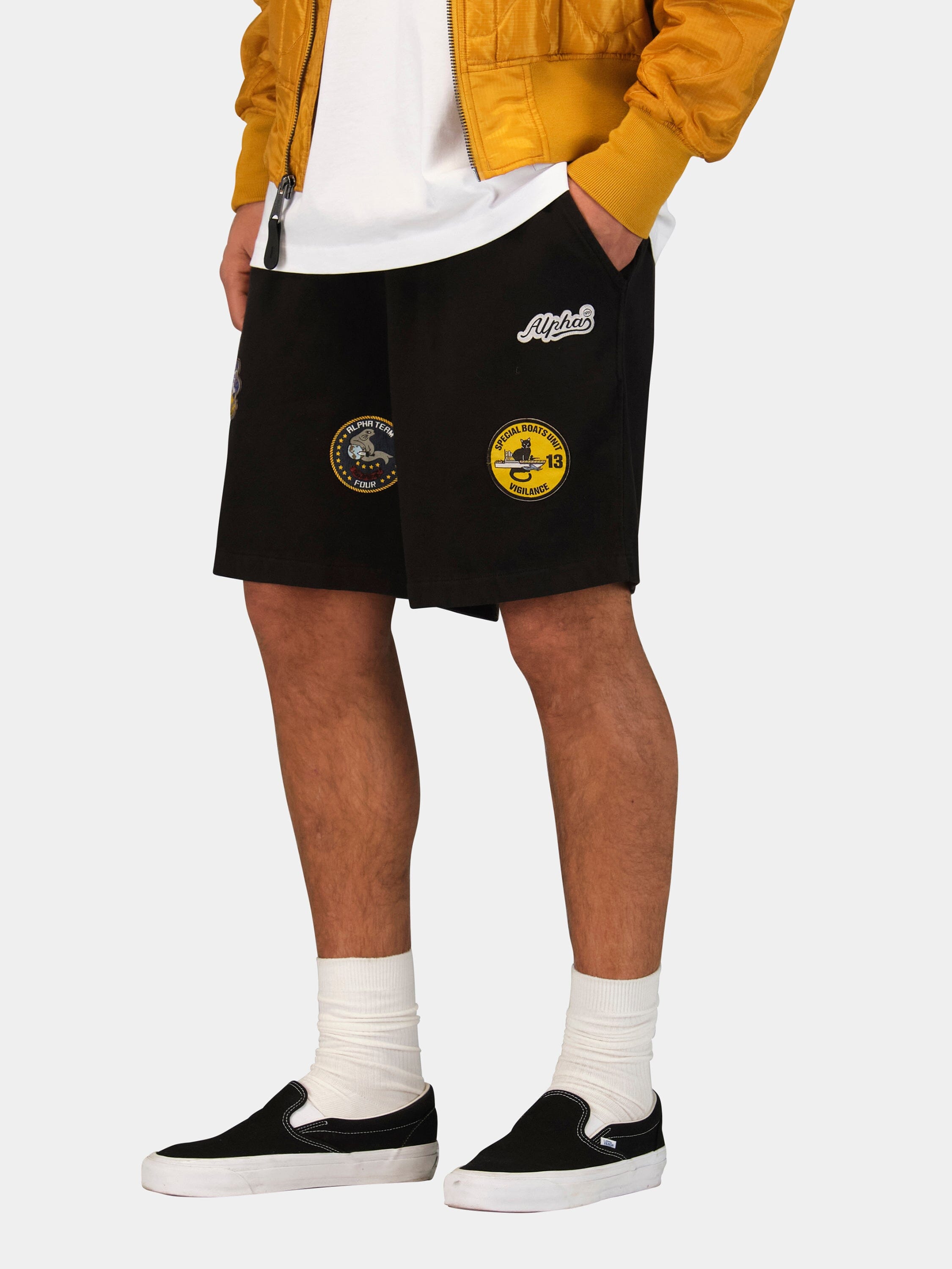 PATCHED JERSEY SHORT BOTTOMS Alpha Industries 