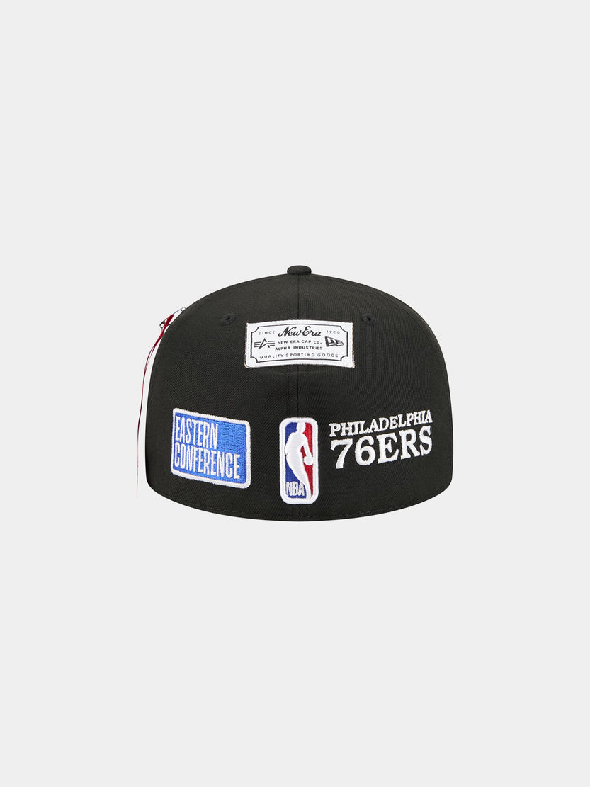 PHILADELPHIA 76ERS X ALPHA X NEW ERA 59FIFTY FITTED CAP ACCESSORY Alpha Industries 