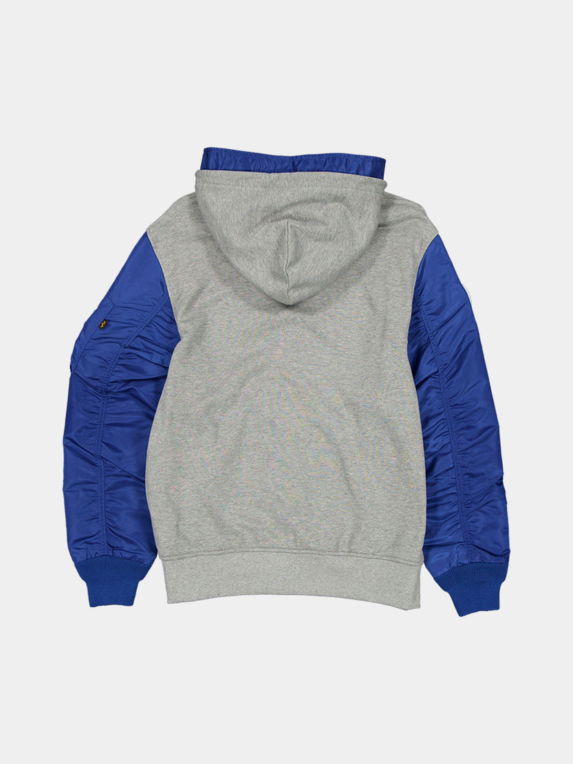 PHILADELPHIA 76ERS X ALPHA X NEW ERA MA-1 ZIP UP HOODIE OUTERWEAR Alpha Industries 
