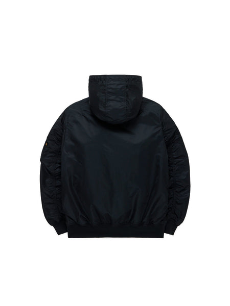 Philadelphia Eagles L-2B Bomber Jacket Alpha Industries Black high collar ribbed cuffs hem water resistant finish.