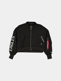 PHILADELPHIA EAGLES X ALPHA X NEW ERA L-2B FRENCH TERRY JACKET WOMENS OUTERWEAR Alpha Industries BLACK XS 