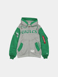 PHILADELPHIA EAGLES X ALPHA X NEW ERA MA-1 ZIP UP HOODIE OUTERWEAR Alpha Industries KELLY GREEN S 