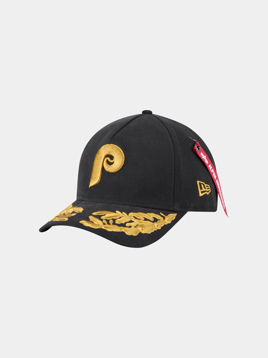 PHILADELPHIA PHILLIES X ALPHA X NEW ERA 940 MC CAP ACCESSORY Alpha Industries BLACK O/S 