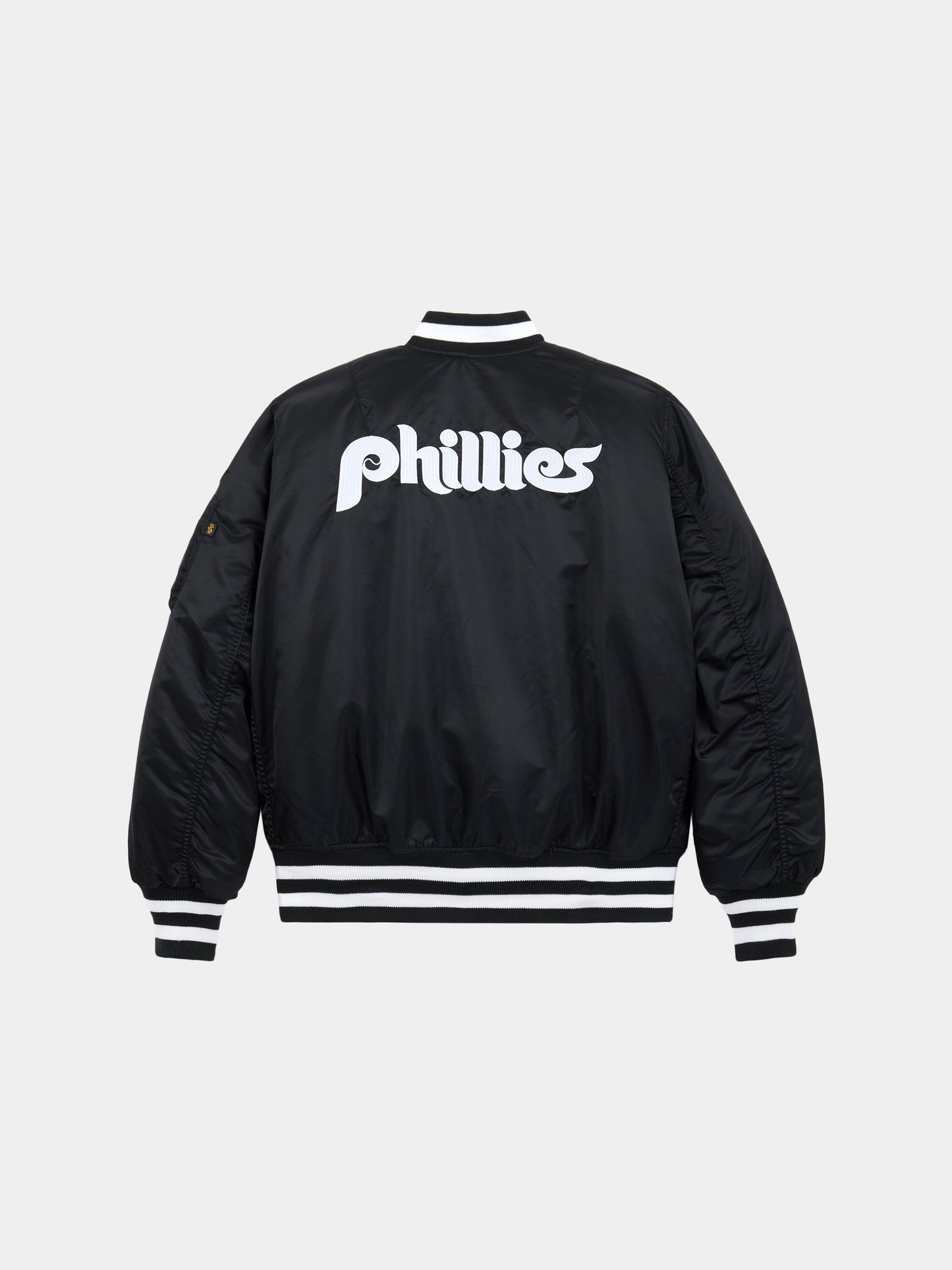 PHILADELPHIA PHILLIES X ALPHA X NEW ERA MA-1 BOMBER JACKET OUTERWEAR Alpha Industries 