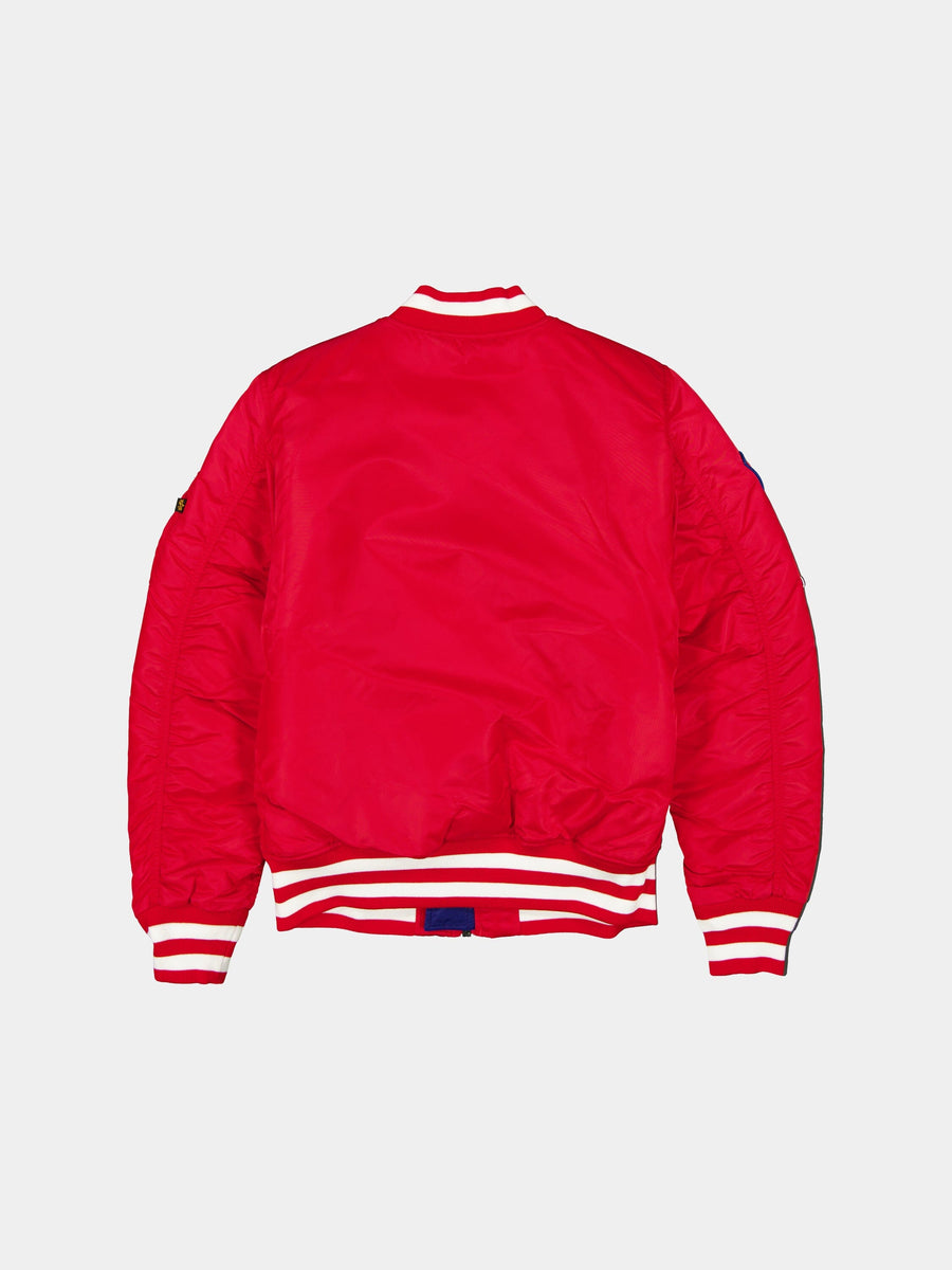 PHILADELPHIA PHILLIES X ALPHA X NEW ERA MA-1 BOMBER JACKET OUTERWEAR Alpha Industries 
