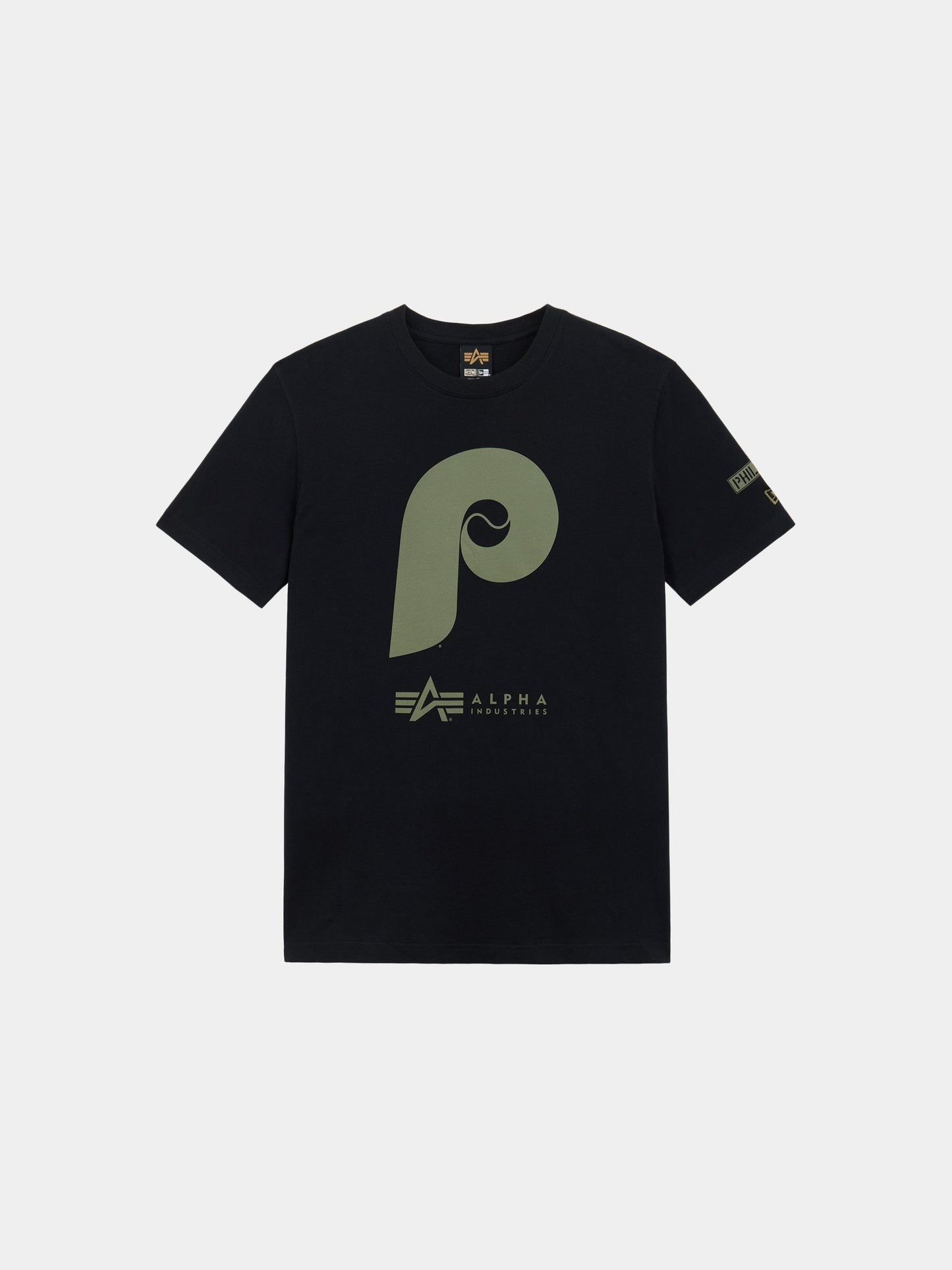 PHILADELPHIA PHILLIES X ALPHA X NEW ERA T-SHIRT TOP Alpha Industries BLACK S 