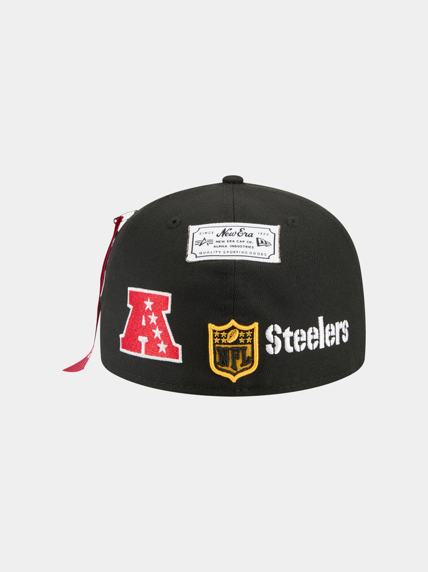 PITTSBURGH STEELERS X ALPHA X NEW ERA 59FIFTY FITTED CAP ACCESSORY Alpha Industries 
