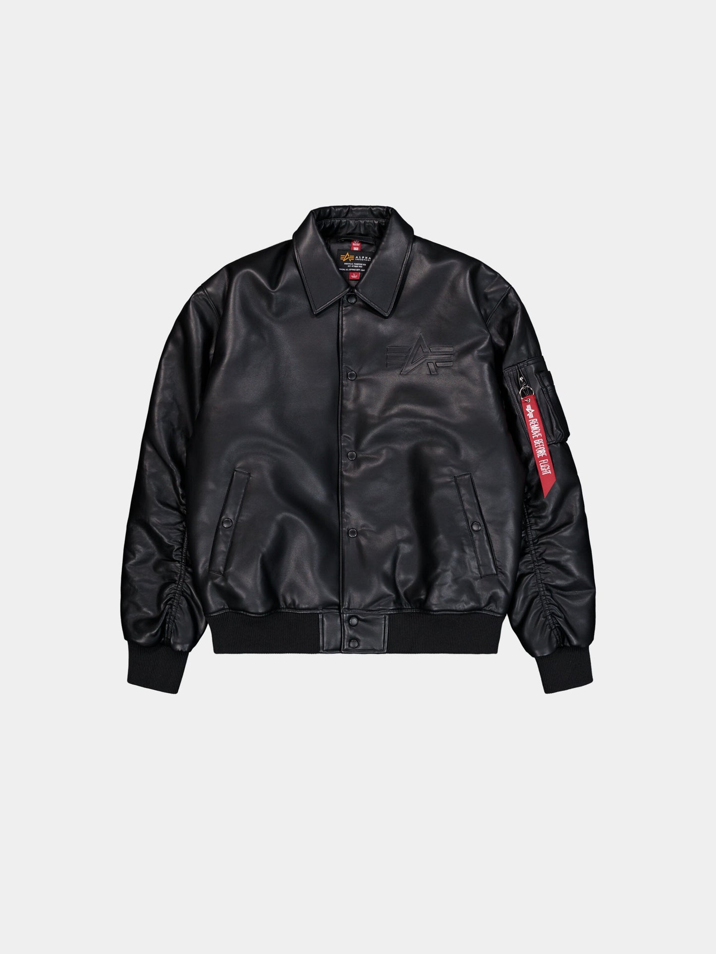 PU COLLEGE JACKET FLIGHT Alpha Industries BLACK XS 