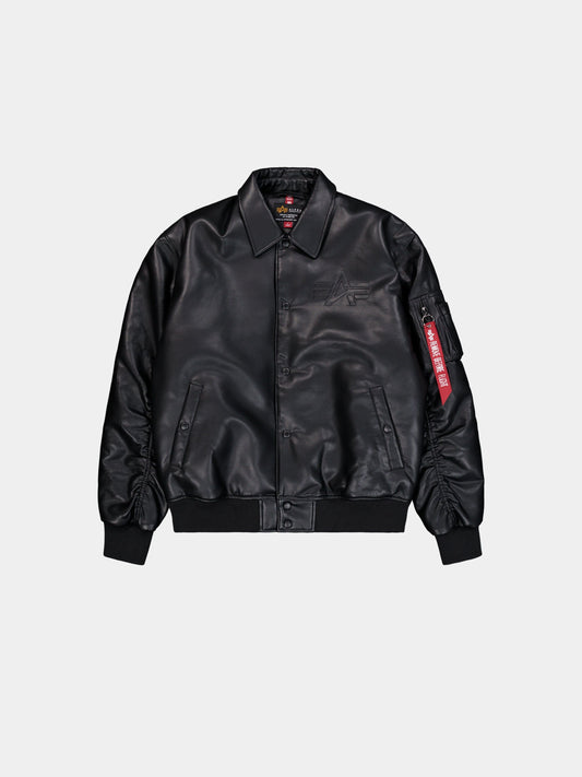 PU COLLEGE JACKET FLIGHT Alpha Industries BLACK XS 