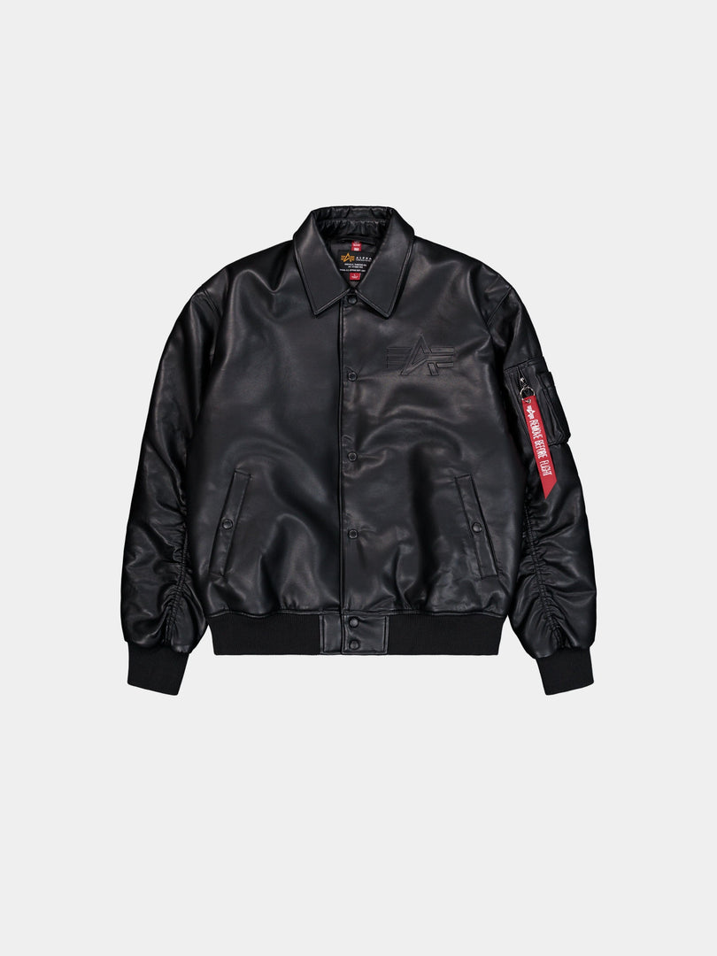 PU COLLEGE JACKET FLIGHT Alpha Industries BLACK XS 