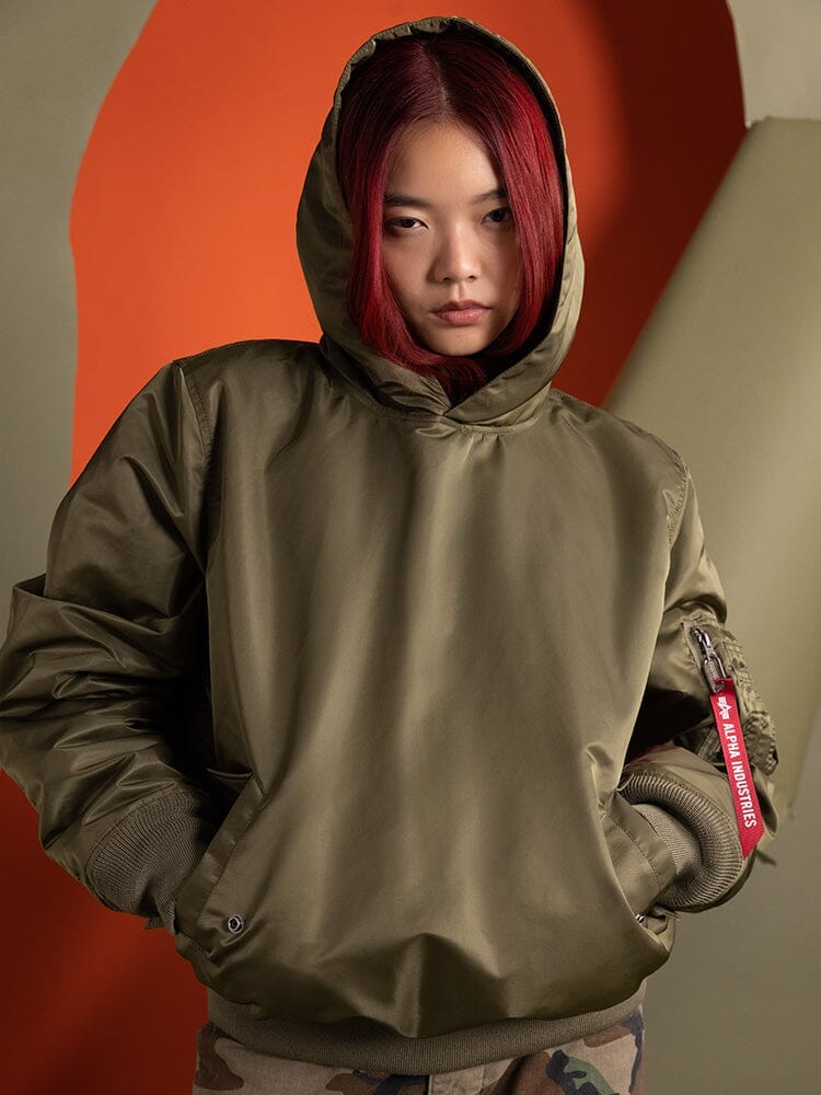 PULL-OVER MA-1 JACKET HOODIE OUTERWEAR Alpha Industries 